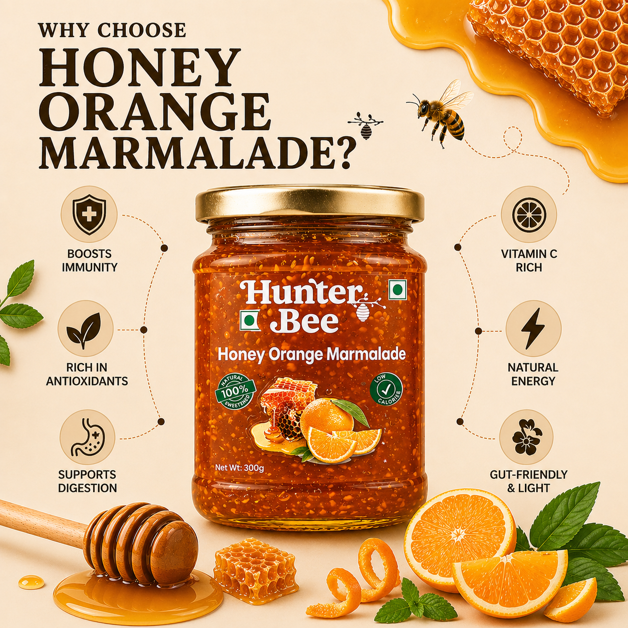 Hunter Bee Orange Marmalade