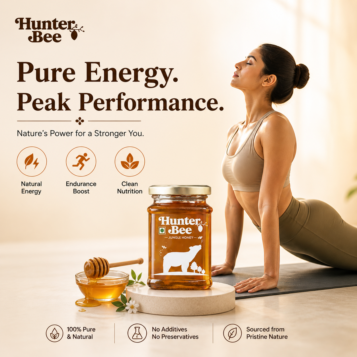 Jungle honey for energy peak performance